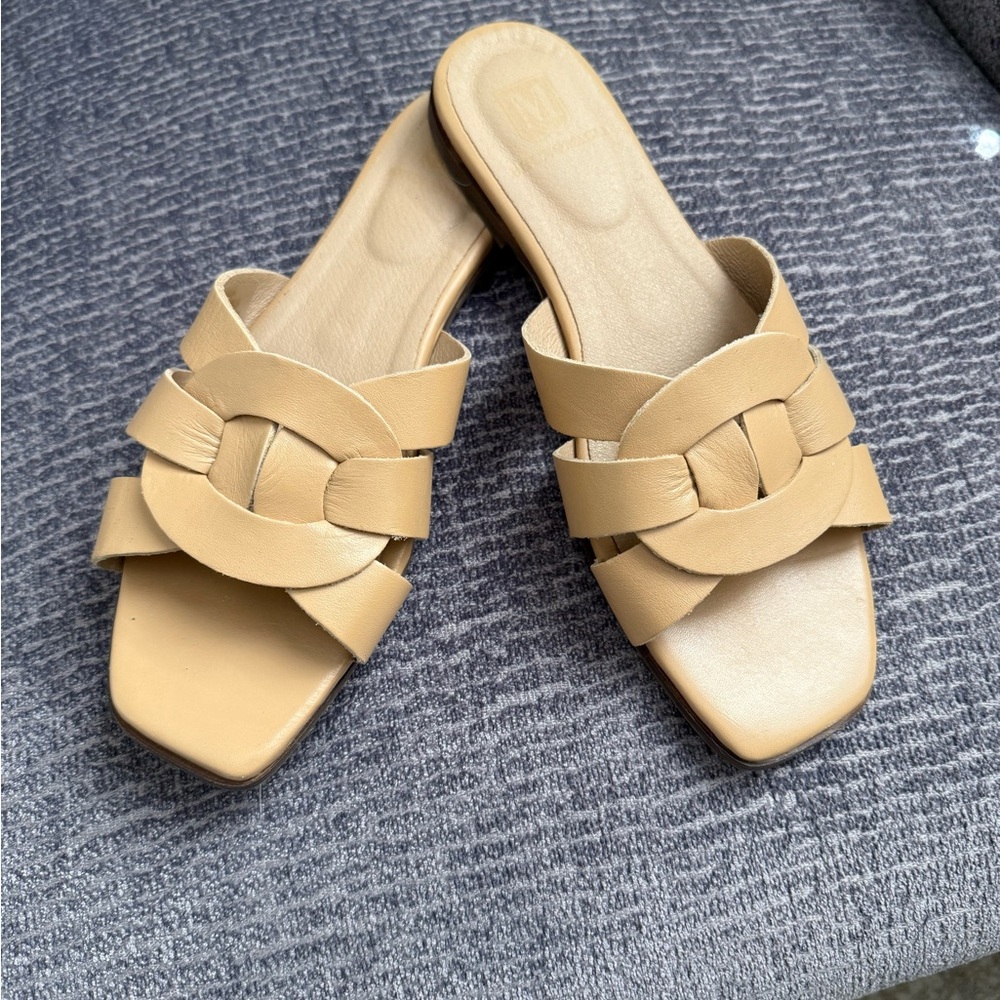 Bruno Magli Alessia Sandals (Beige, Size 8)